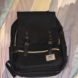 Black modern backpack